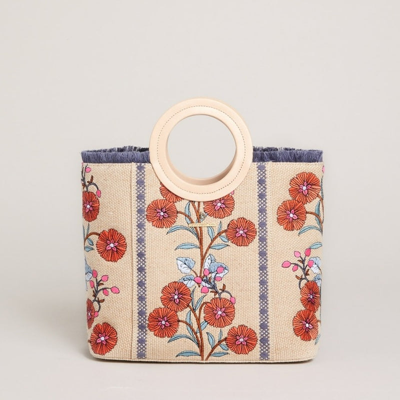 Resort Tote - Oyster Factory Floral Sprigs