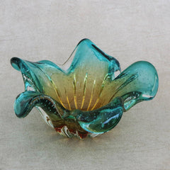 Artistic Splash Art Glass Vase