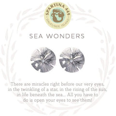 Sea La Vie Stud Earrings Sea Wonders/Sand Dollar - Silver or Gold