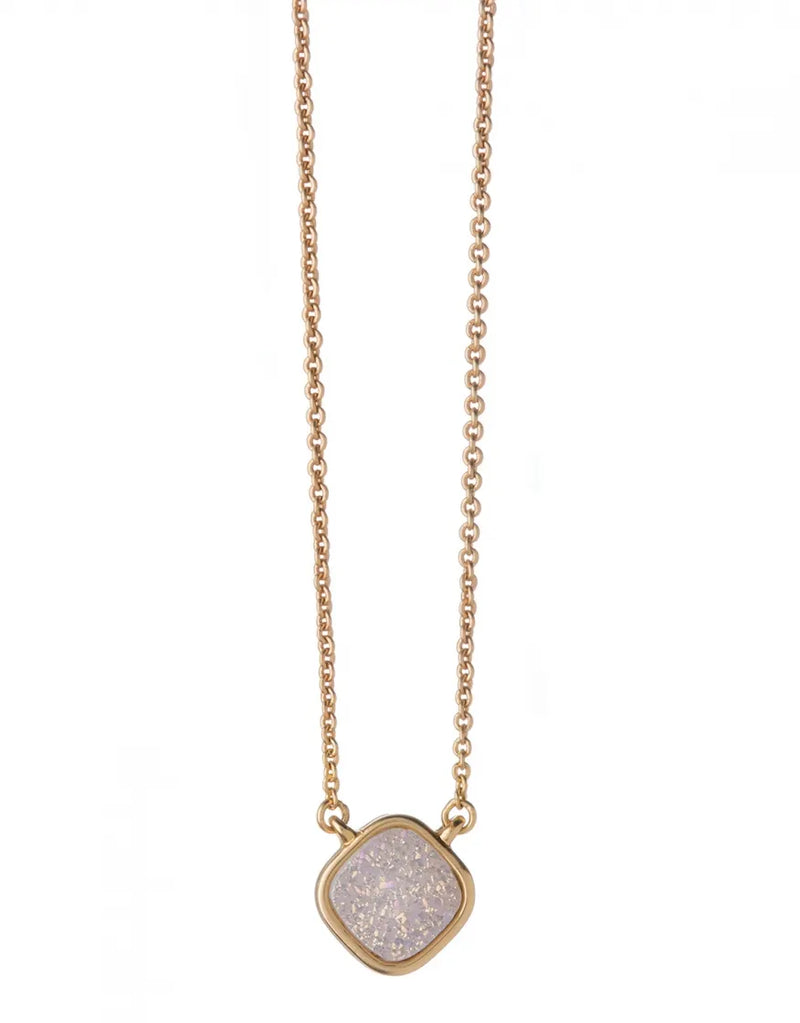 Sea La Vie Necklace 18" Breathe/Cream Druzy