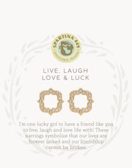 SLV Stud Earrings Luck/Quartrefoil