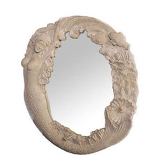 Mermaid Mirror with Roman Stone finish