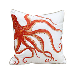 Coral Octopus Indoor/Outdoor Pillow
