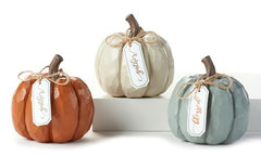 Pumpkin Decor with Tags