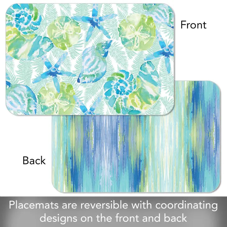 Isla Mona Coastal Reversible Rectangular Plastic Placemat