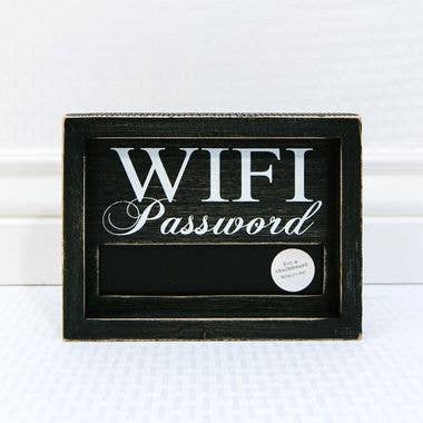 WiFi Password Chalkboard Sign