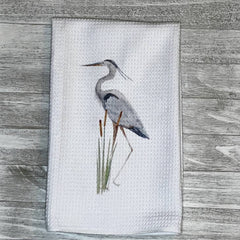 Great Blue Heron Towel and Coaster Gift Set