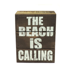 The Beach is Calling Box Sign