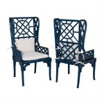 BAMBOO WING BACK CHAIR