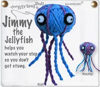 Jimmy the Jellyfish- Inspirational String Doll Keychain