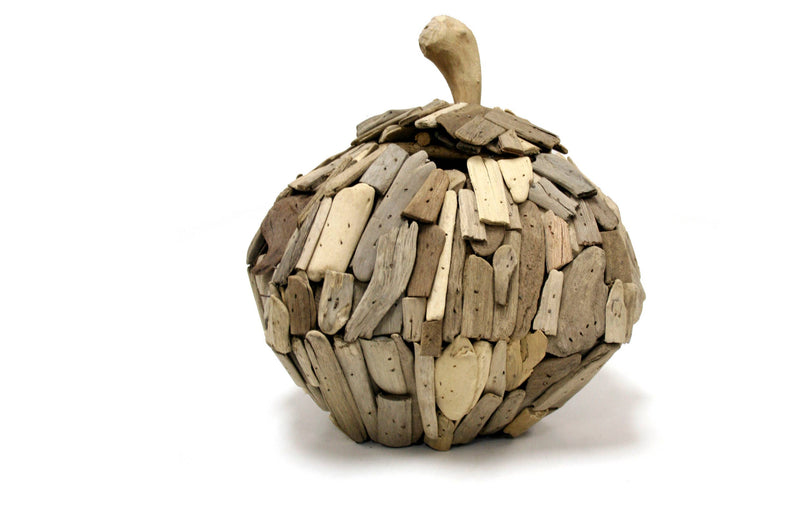 Driftwood Pumpkin - Round with Removable Top