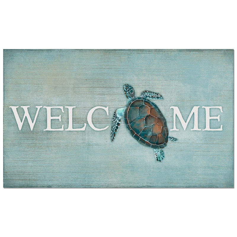 Sea Turtle Welcome Indoor/Outdoor Entryway Mat