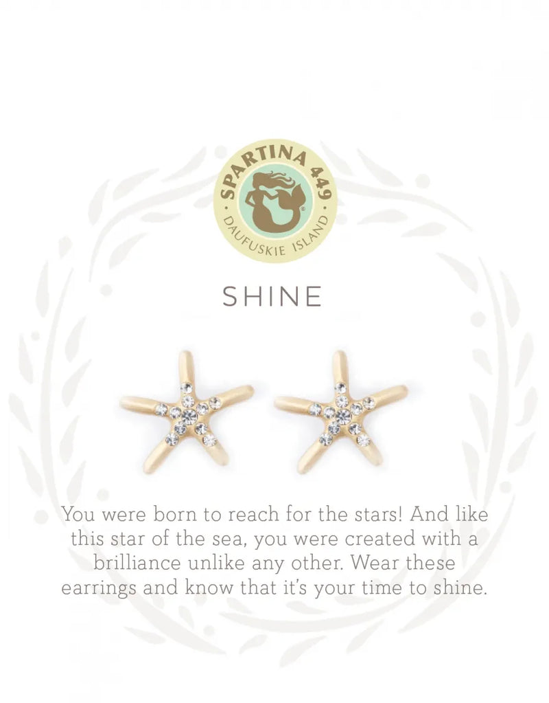 Sea La Vie Stud Earrings - Shine/Starfish