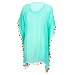 Pom-Tastic Coverup - Available in Hot Pink & Mint