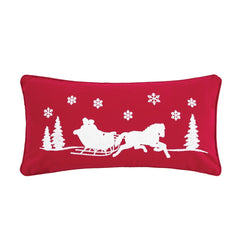 Sleigh Ride Christmas Pillow