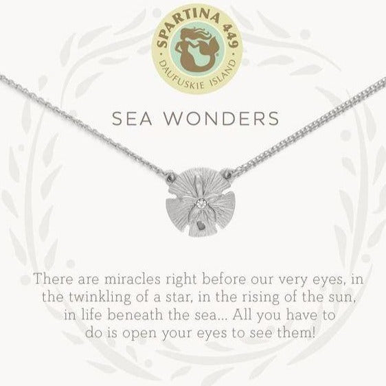 Sea La Vie Necklace 18" Sea Wonders/Sand Dollar - Silver or Gold