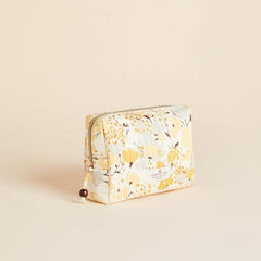 Quilted Cosmetic Bag - Salt Marsh Floral