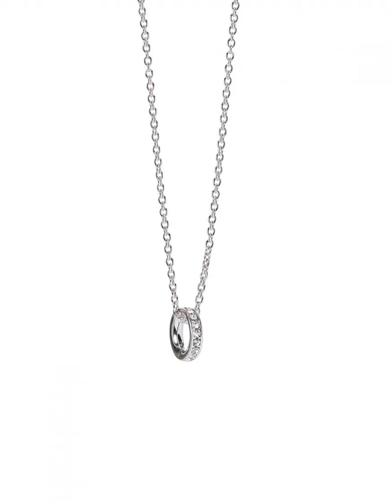 SLV Necklace 18" Grateful/Ring SIL