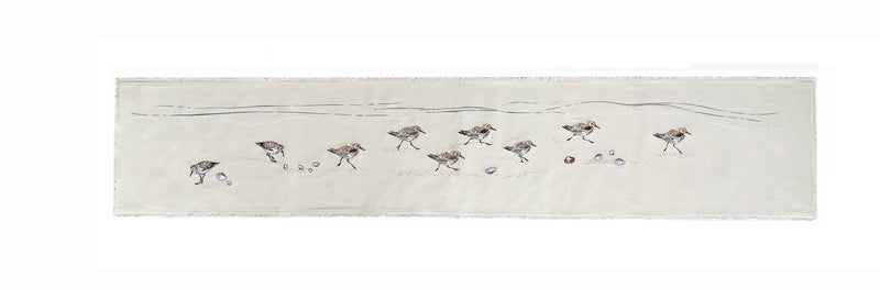 Sandpiper and Shells Table Runner