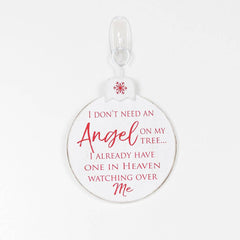 Angel in Heaven Wood Ornament