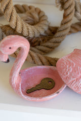Cast Iron Flamingo Hide-A-Key