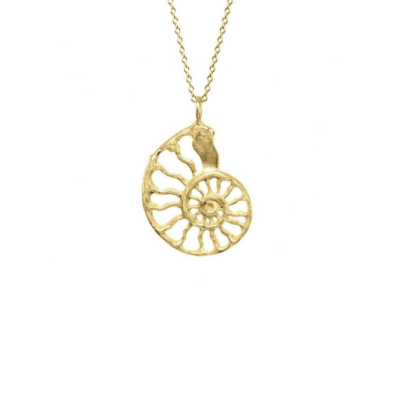 Gold nautilus necklace jewelry for women – premium designer extra-large coastal style