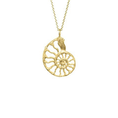 Gold nautilus necklace jewelry for women – premium designer extra-large coastal style