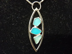 Sea Glass Arc Necklace