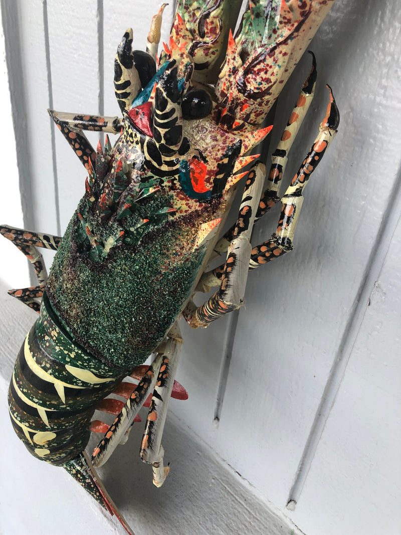 Decorative Painted Hanging Bamboo Lobster