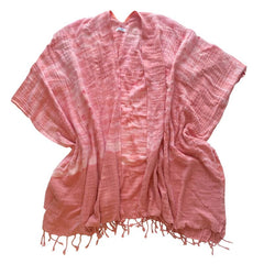 Beach Wrap - Pink or Bright Blue Shibori