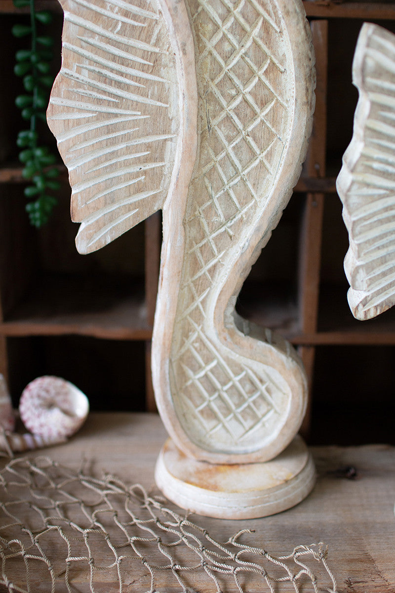 Wooden Tabletop Seahorse