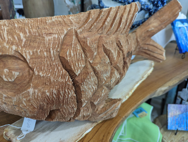 Mozambique Hand Carved Fish Sculpture - M