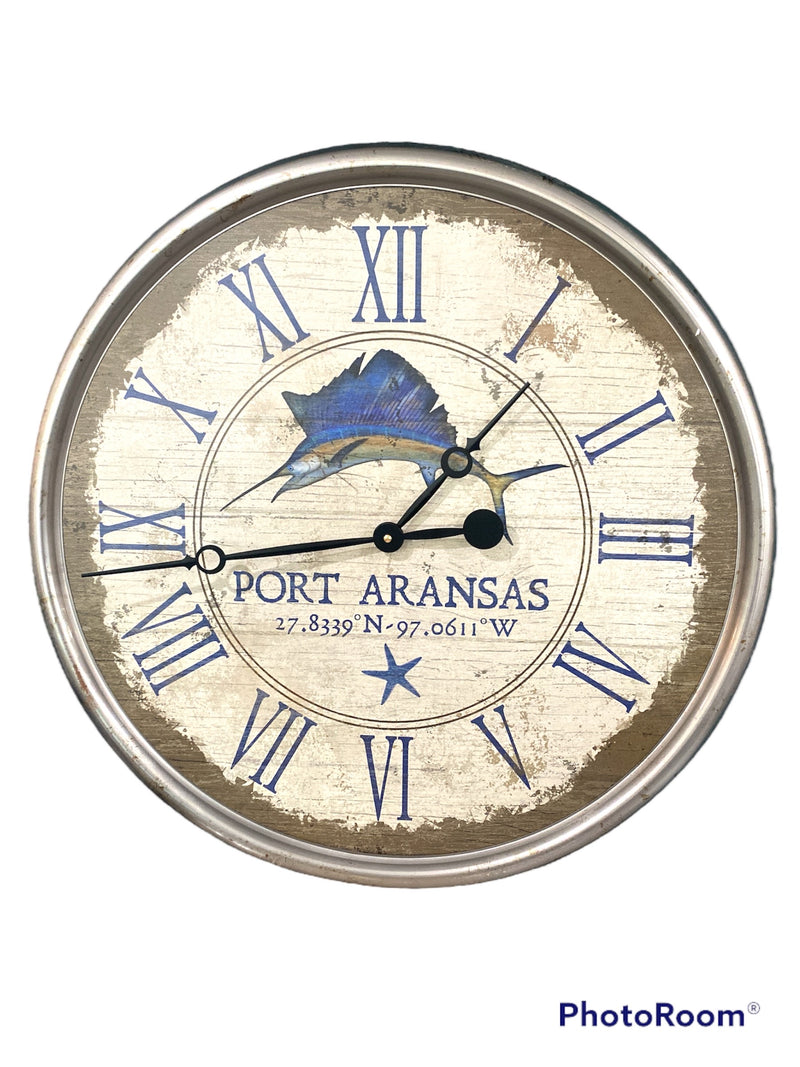 Sailfish Coastal Clock - Customized Text