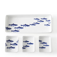 Blue School of Fish Dinnerware & Serving Pieces