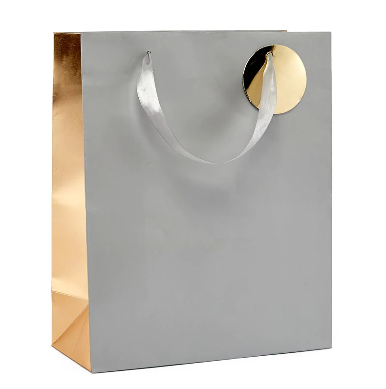 Two-Tone Metallic Gift Bag