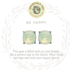 Sea La Vie Sea Glass Stud Earrings – Be Happy in Gift Box