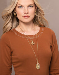 Sweet Pineapple Earrings – Styled with Matching Necklace
