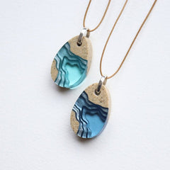 Ultramarine Cove Pendant Necklace Jewelry Premium Handcrafted Style