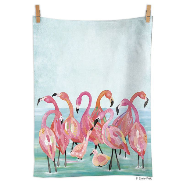 Cute Kitchen Towels, Fun Dish Towels with Flamingo, Nautical, & Beach  Theme, 5 White Kitchen Towels