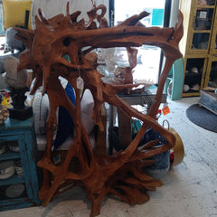 Abstract Teak Wood Sculpture - Sculptures & StatuesShop Top