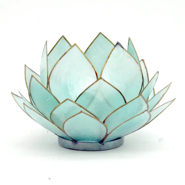 Bulb Capiz Lotus Tealight Candle Holder