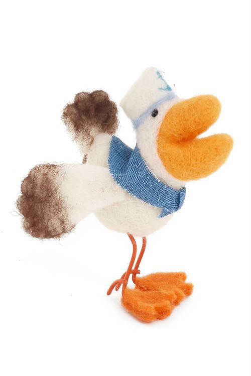 Felted Wool Captain Seagull