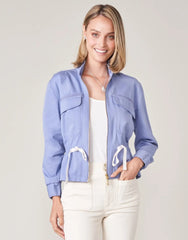 Adia Twill Jacket Coastal Blue - ApparelSPARTINA 449