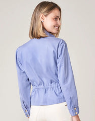 Adia Twill Jacket Coastal Blue - ApparelSPARTINA 449