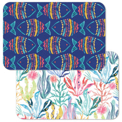 Along The Coast Reversible Rectangular Plastic Placemat - CounterArt/Highland Home/Thirstystone/CoasterStone