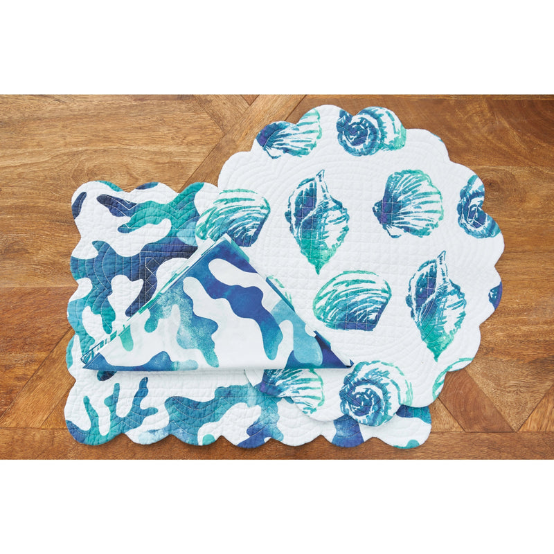 Aqua Reef Table Runner, Place Mat & Napkins - Home DecorC&F Home