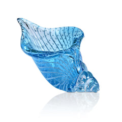 Art Glass Clear Blue Shell - Accent DecorSPI