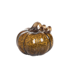 Artglass Mocha Pumpkin - holiday decorGallerie II