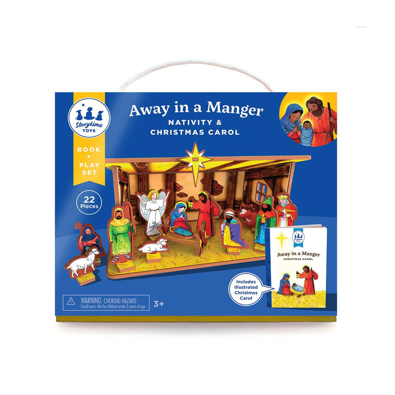 Away in a Manger Children's Nativity Book and Playset - Just for KidsStorytime Toys