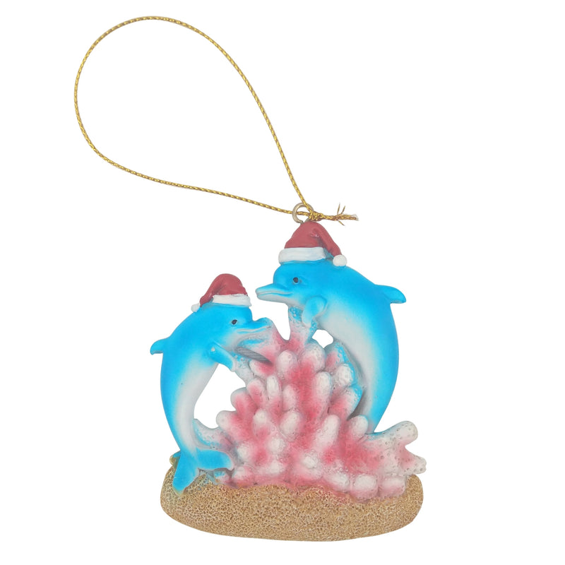 Double Dolphins Ornament